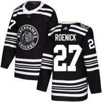 Adidas Chicago Blackhawks #27 Jeremy Roenick Black Authentic 2019 Winter Classic Stitched NHL Jersey