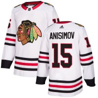 Adidas Chicago Blackhawks #15 Artem Anisimov White Road Authentic Stitched NHL Jersey