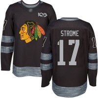 Adidas Chicago Blackhawks #17 Dylan Strome Black 1917-2017 100th Anniversary Stitched NHL Jersey