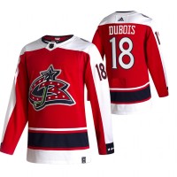 Columbus Blue Columbus Blue Jackets #18 Pierre-Luc Dubois Red Men's Adidas 2020-21 Reverse Retro Alternate NHL Jersey