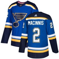 Adidas St. Louis Blues #2 Al MacInnis Blue Home Authentic Stitched NHL Jersey