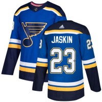 Adidas St. Louis Blues #23 Dmitrij Jaskin Blue Home Authentic Stitched NHL Jersey