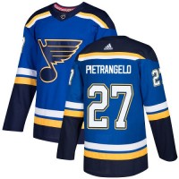 Adidas St. Louis Blues #27 Alex Pietrangelo Blue Home Authentic Stitched NHL Jersey