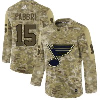 Adidas St. Louis Blues #15 Robby Fabbri Camo Authentic Stitched NHL Jersey