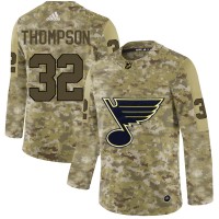 Adidas St. Louis Blues #32 Tage Thompson Camo Authentic Stitched NHL Jersey