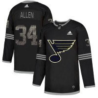 Adidas St. Louis Blues #34 Jake Allen Black Authentic Classic Stitched NHL Jersey