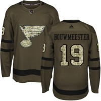 Adidas St. Louis Blues #19 Jay Bouwmeester Green Salute to Service Stitched NHL Jersey