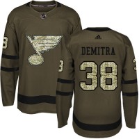 Adidas St. Louis Blues #38 Pavol Demitra Green Salute to Service Stitched NHL Jersey