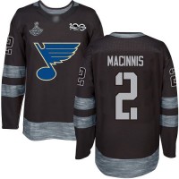 Adidas St. Louis Blues #2 Al MacInnis Black 1917-2017 100th Anniversary Stanley Cup Champions Stitched NHL Jersey