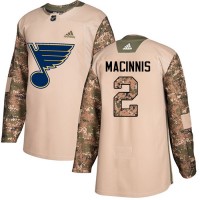 Adidas St. Louis Blues #2 Al MacInnis Camo Authentic 2017 Veterans Day Stitched NHL Jersey
