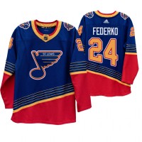 St. Louis St. Louis Blues #24 Bernie Federko 90s Vintage 2019-20 Authentic Royal NHL Jersey