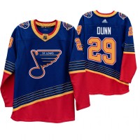 St. Louis St. Louis Blues #29 Vince Dunn 90s Vintage 2019-20 Authentic Royal NHL Jersey