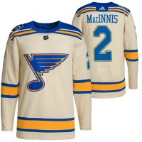 St. Louis St. Louis Blues #2 Al Macinnis Men's Adidas 2022 Winter Classic NHL Authentic Jersey Cream
