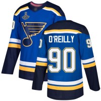 Adidas St. Louis Blues #90 Ryan O'Reilly Blue Home Authentic Stanley Cup Champions Stitched NHL Jersey