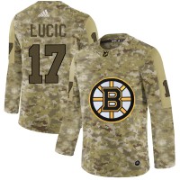 Adidas Boston Bruins #17 Milan Lucic Camo Authentic Stitched NHL Jersey