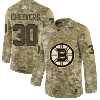 Adidas Boston Bruins #30 Gerry Cheevers Camo Authentic Stitched NHL Jersey