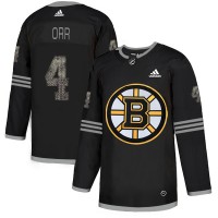Adidas Boston Bruins #4 Bobby Orr Black Authentic Classic Stitched NHL Jersey