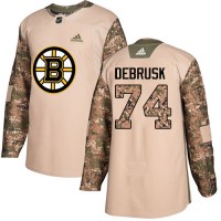Adidas Boston Bruins #74 Jake DeBrusk Camo Authentic 2017 Veterans Day Stitched NHL Jersey