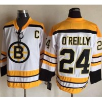 Boston Bruins #24 Terry O'Reilly White CCM Throwback Stitched NHL Jersey