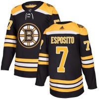 Adidas Boston Bruins #7 Phil Esposito Black Home Authentic Stitched NHL Jersey