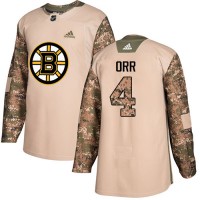 Adidas Boston Bruins #4 Bobby Orr Camo Authentic 2017 Veterans Day Stitched NHL Jersey