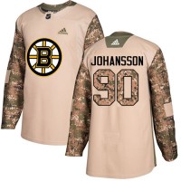 Adidas Boston Bruins #90 Marcus Johansson Camo Authentic 2017 Veterans Day Stitched NHL Jersey