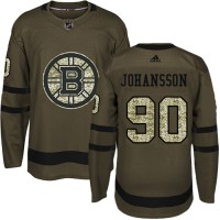 Adidas Boston Bruins #90 Marcus Johansson Green Salute To Service Stitched NHL Jersey