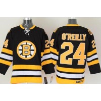 Boston Bruins #24 Terry O'Reilly CCM Throwback Black Stitched NHL Jersey