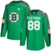 Adidas Boston Bruins #88 David Pastrnak adidas Green St. Patrick's Day Authentic Practice Stitched NHL Jersey