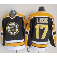 Boston Bruins #17 Milan Lucic Black CCM Throwback New Stitched NHL Jersey