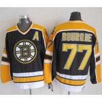 Boston Bruins #77 Ray Bourque Black CCM Throwback New Stitched NHL Jersey