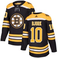 Adidas Boston Bruins #10 Anders Bjork Black Home Authentic Stitched NHL Jersey