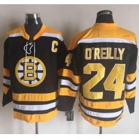 Boston Bruins #24 Terry O'Reilly Black/Yellow CCM Throwback New Stitched NHL Jersey