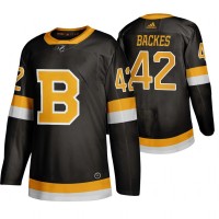 Adidas Boston Boston Bruins #42 David Backes Black 2019-20 Authentic Third Stitched NHL Jersey