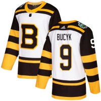 Adidas Boston Bruins #9 Johnny Bucyk White Authentic 2019 Winter Classic Stitched NHL Jersey