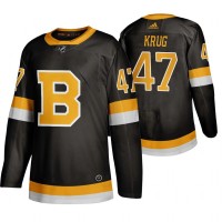 Adidas Boston Boston Bruins #47 Torey Krug Black 2019-20 Authentic Third Stitched NHL Jersey