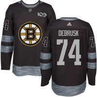 Adidas Boston Bruins #74 Jake DeBrusk Black 1917-2017 100th Anniversary Stitched NHL Jersey