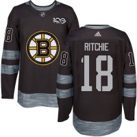 Adidas Boston Bruins #18 Brett Ritchie Black 1917-2017 100th Anniversary Stitched NHL Jersey