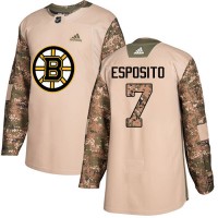 Adidas Boston Bruins #7 Phil Esposito Camo Authentic 2017 Veterans Day Stitched NHL Jersey