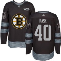 Adidas Boston Bruins #40 Tuukka Rask Black 1917-2017 100th Anniversary Stitched NHL Jersey