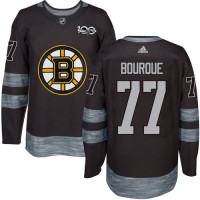 Adidas Boston Bruins #77 Ray Bourque Black 1917-2017 100th Anniversary Stitched NHL Jersey