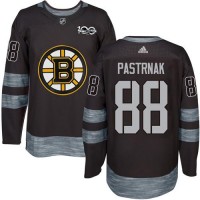 Adidas Boston Bruins #88 David Pastrnak Black 1917-2017 100th Anniversary Stitched NHL Jersey