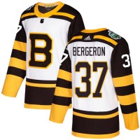 Adidas Boston Bruins #37 Patrice Bergeron White Authentic 2019 Winter Classic Stitched NHL Jersey