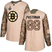Adidas Boston Bruins #88 David Pastrnak Camo Authentic 2017 Veterans Day Stanley Cup Final Bound Stitched NHL Jersey