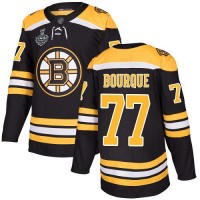 Adidas Boston Bruins #77 Ray Bourque Black Home Authentic Stanley Cup Final Bound Stitched NHL Jersey