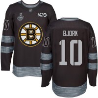 Adidas Boston Bruins #10 Anders Bjork Black 1917-2017 100th Anniversary Stanley Cup Final Bound Stitched NHL Jersey