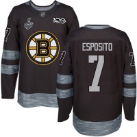 Adidas Boston Bruins #7 Phil Esposito Black 1917-2017 100th Anniversary Stanley Cup Final Bound Stitched NHL Jersey