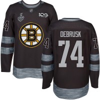 Adidas Boston Bruins #74 Jake DeBrusk Black 1917-2017 100th Anniversary Stanley Cup Final Bound Stitched NHL Jersey