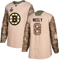 Adidas Boston Bruins #8 Cam Neely Camo Authentic 2017 Veterans Day Stanley Cup Final Bound Stitched NHL Jersey