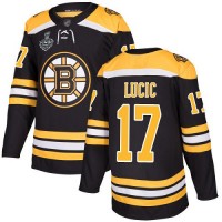 Adidas Boston Bruins #17 Milan Lucic Black Home Authentic Stanley Cup Final Bound Stitched NHL Jersey